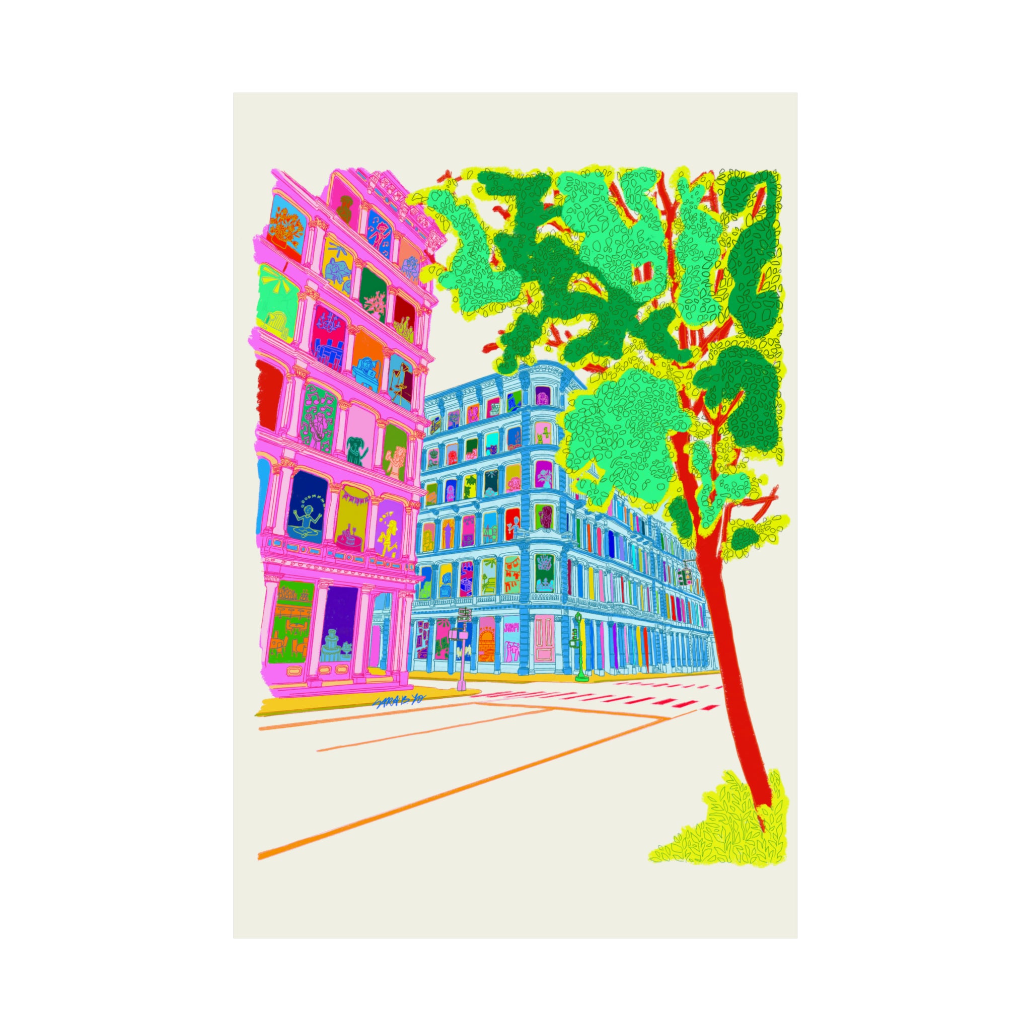 Somewhere in Soho Art Print