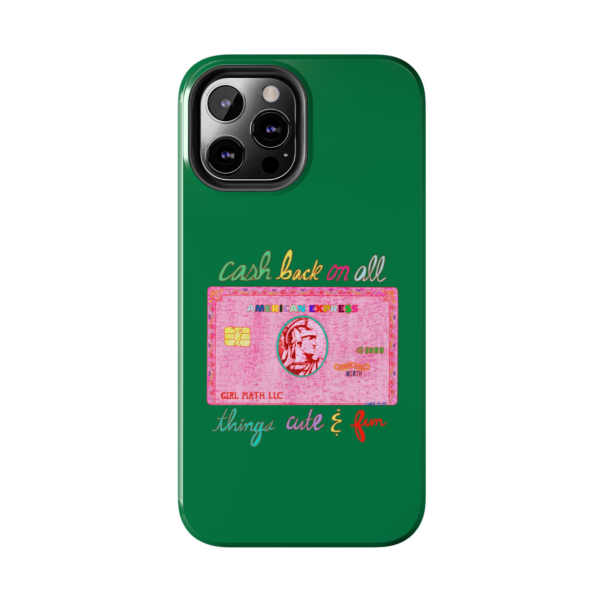 The PINK Card Green Phone Case