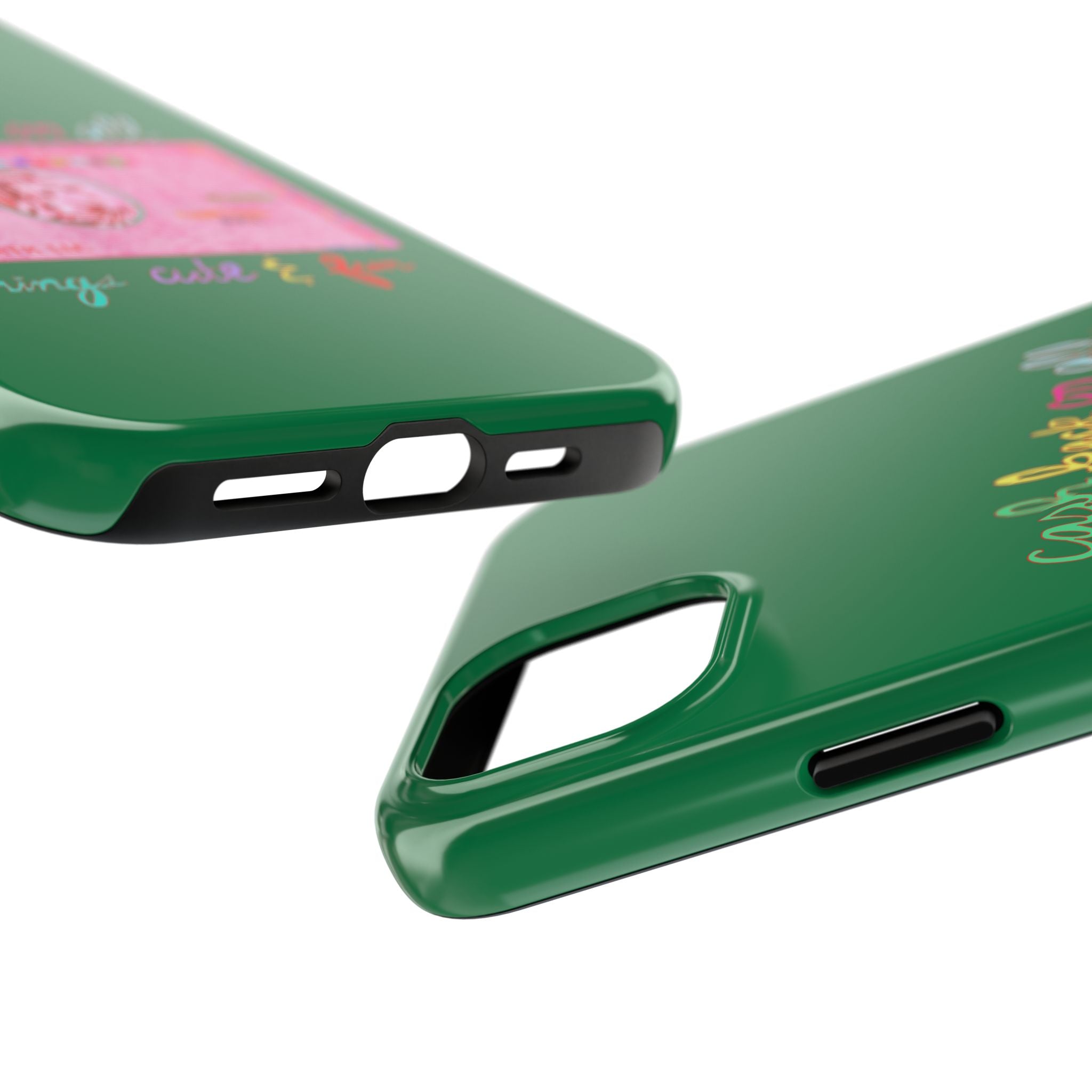 The PINK Card Green Phone Case