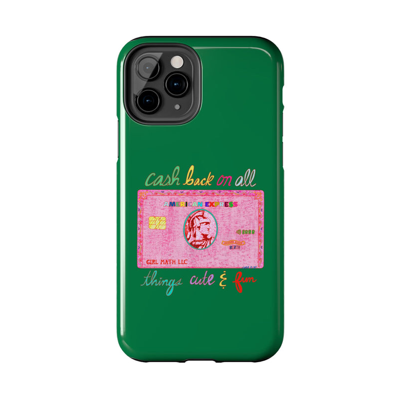 The PINK Card Green Phone Case