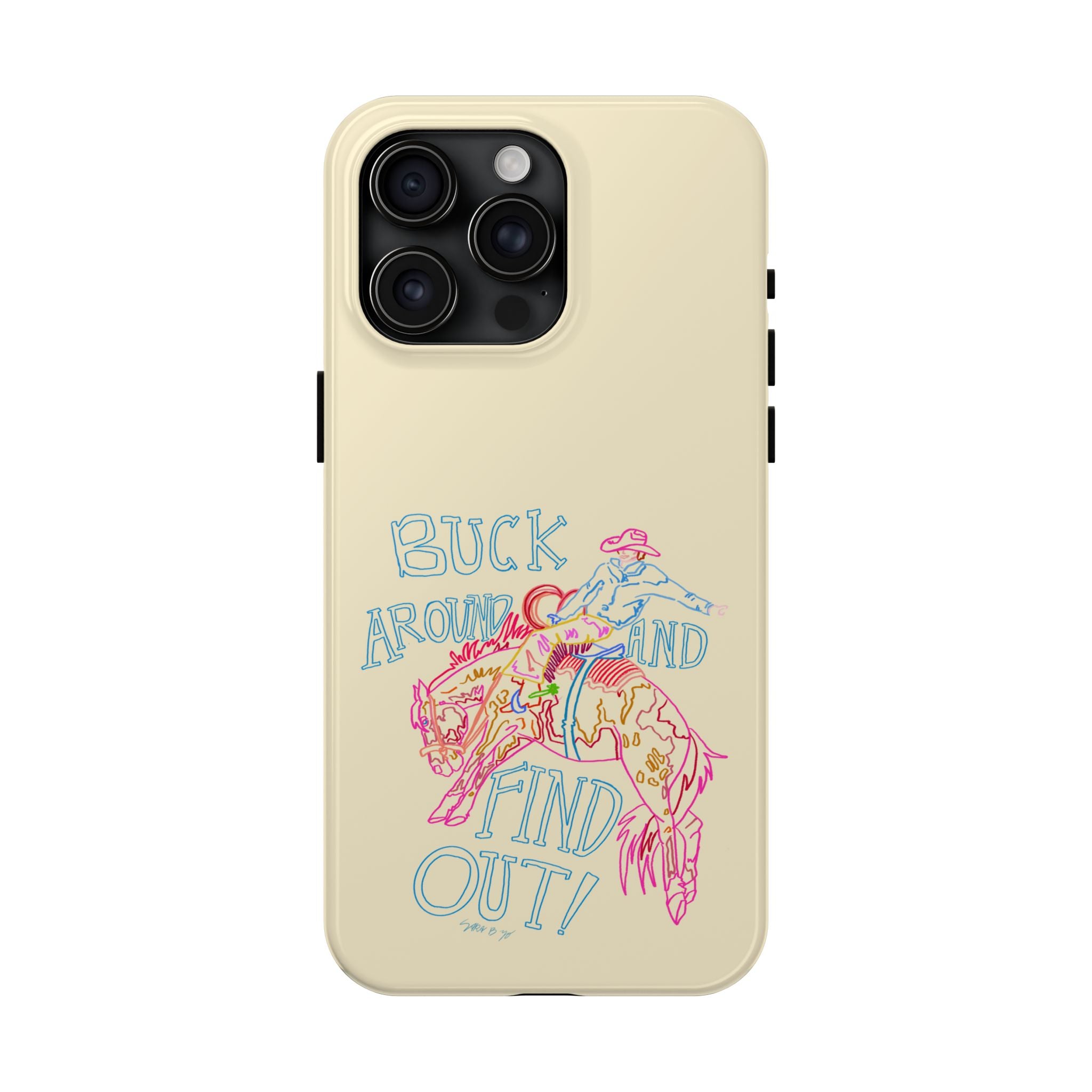 Beige Buck Around Phone Case