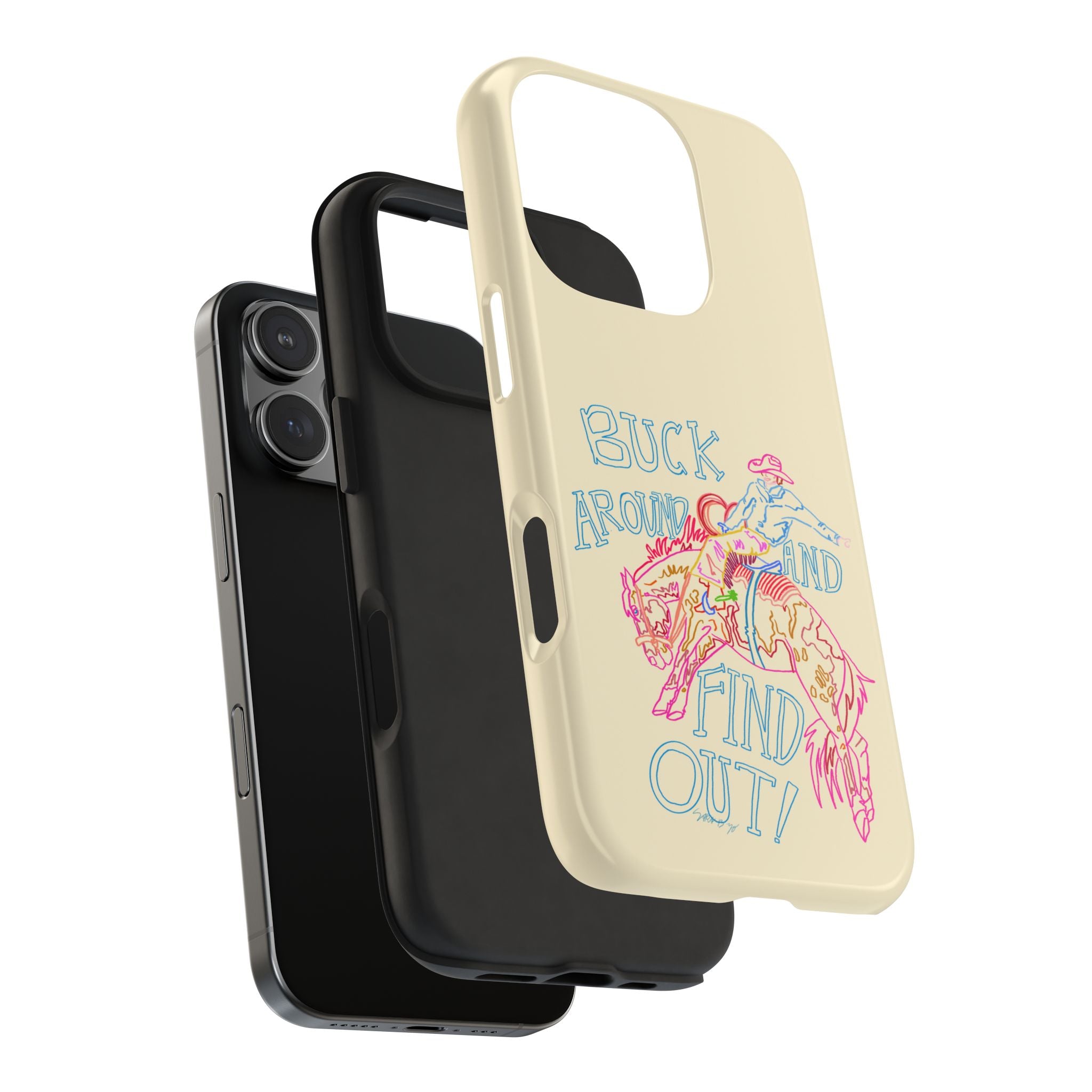 Beige Buck Around Phone Case