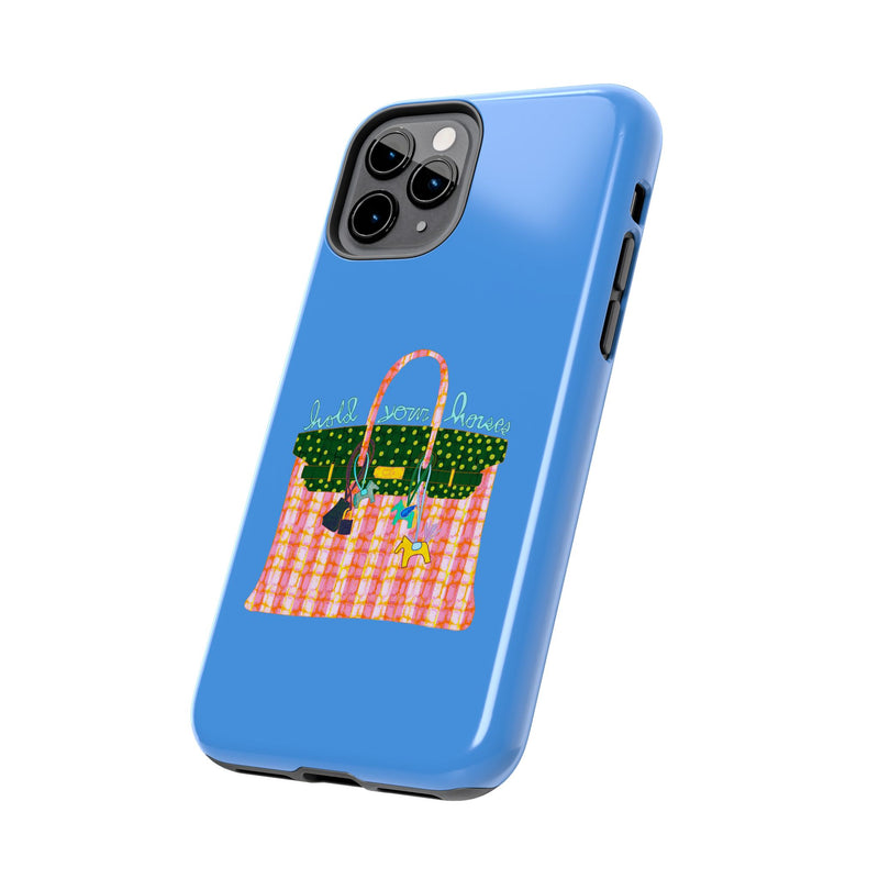 Hold Your Horses Blue Phone Case