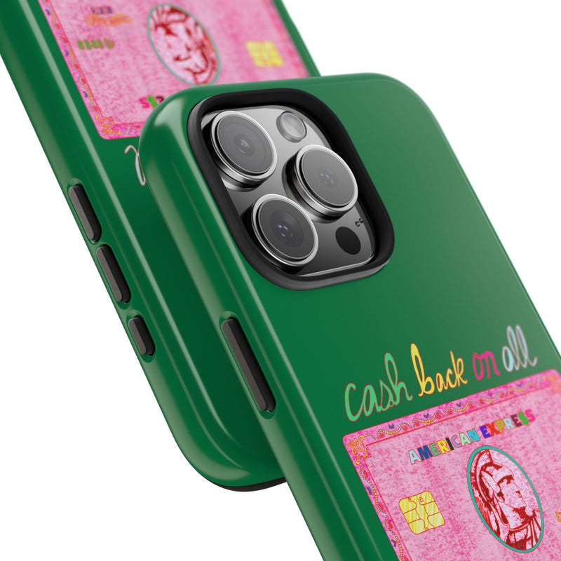 The PINK Card Green Phone Case