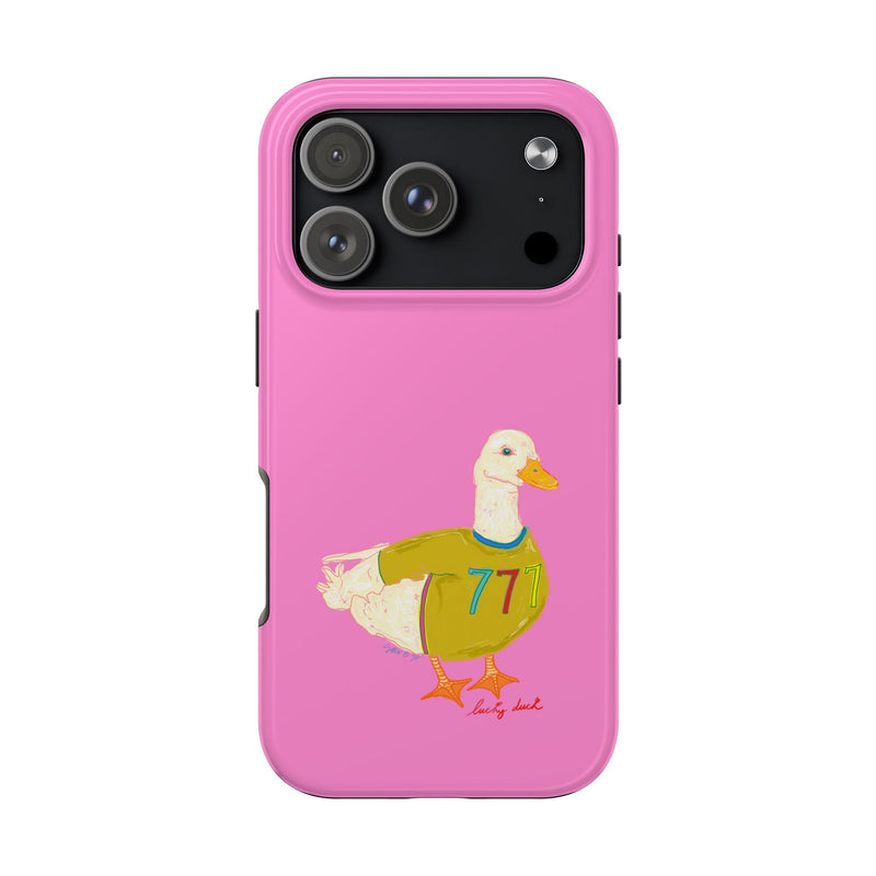 Pink Lucky Duck Phone Case