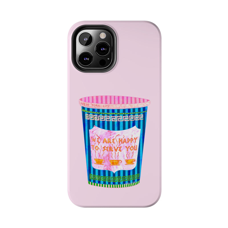 New York Coffee Cup Pink Phone Case