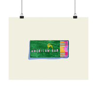 American Bar Matchbook Art Print