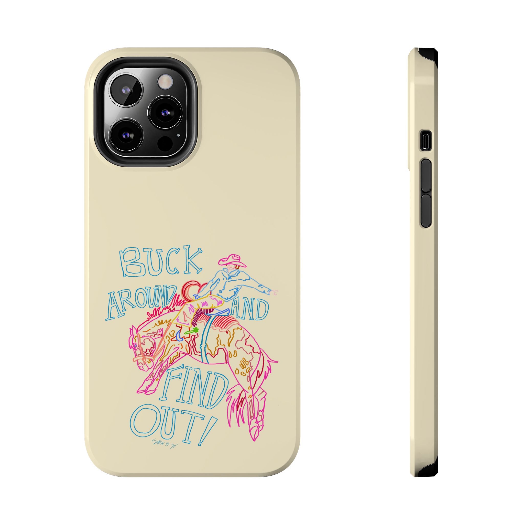 Beige Buck Around Phone Case