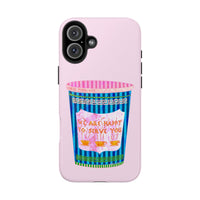 New York Coffee Cup Pink Phone Case