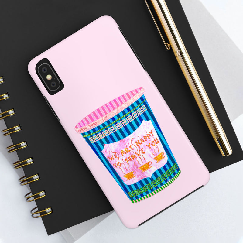 New York Coffee Cup Pink Phone Case