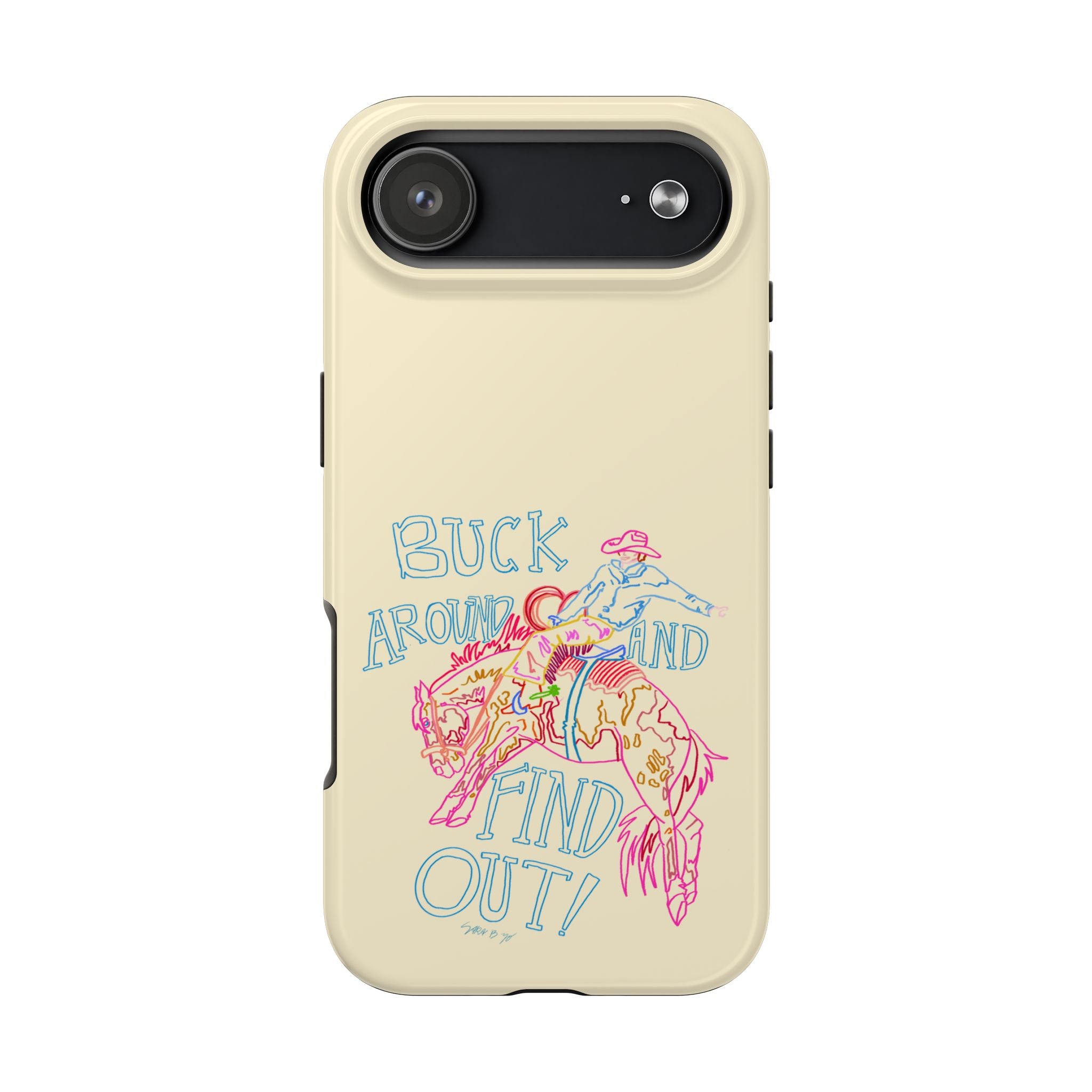Beige Buck Around Phone Case