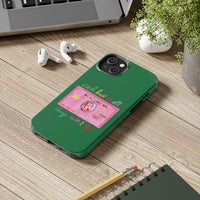 The PINK Card Green Phone Case