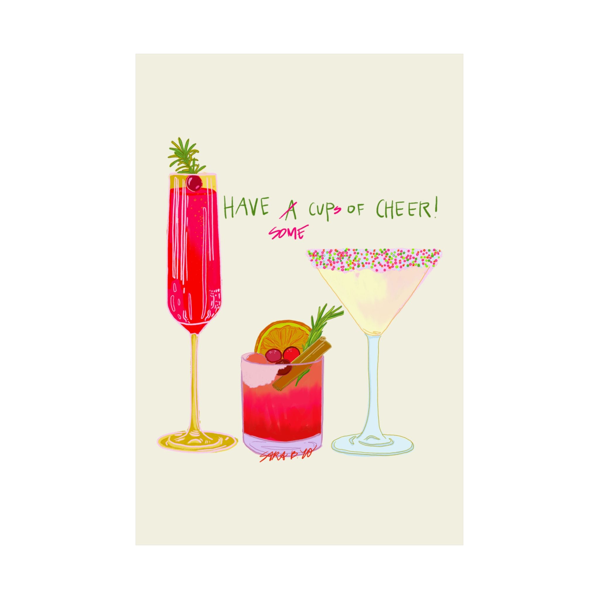 Cups of Cheer Art Print