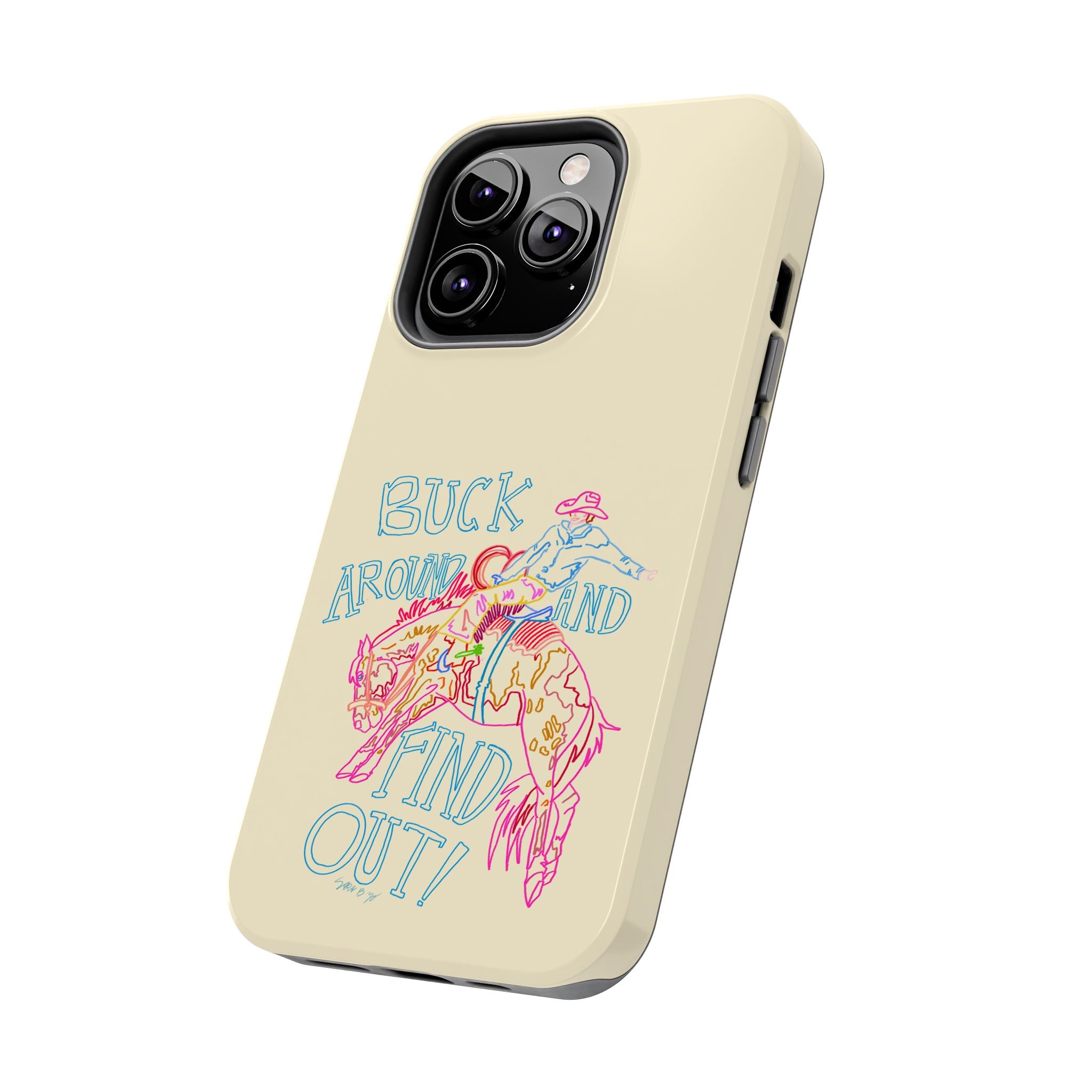 Beige Buck Around Phone Case