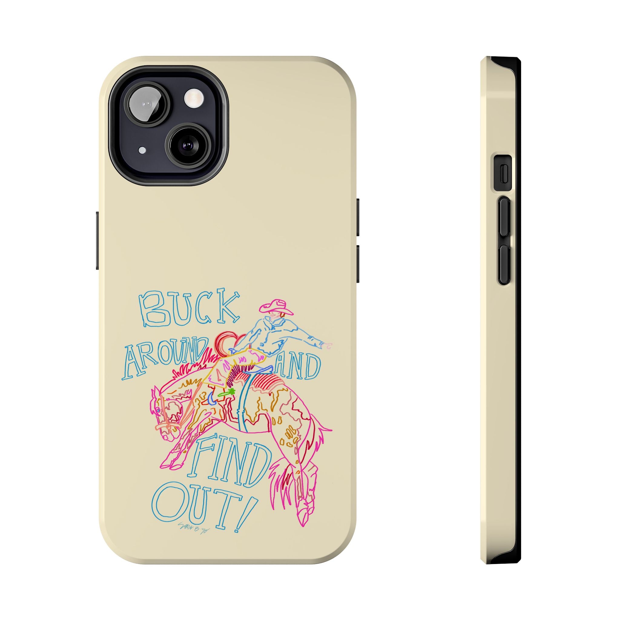 Beige Buck Around Phone Case