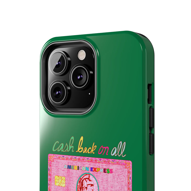 The PINK Card Green Phone Case