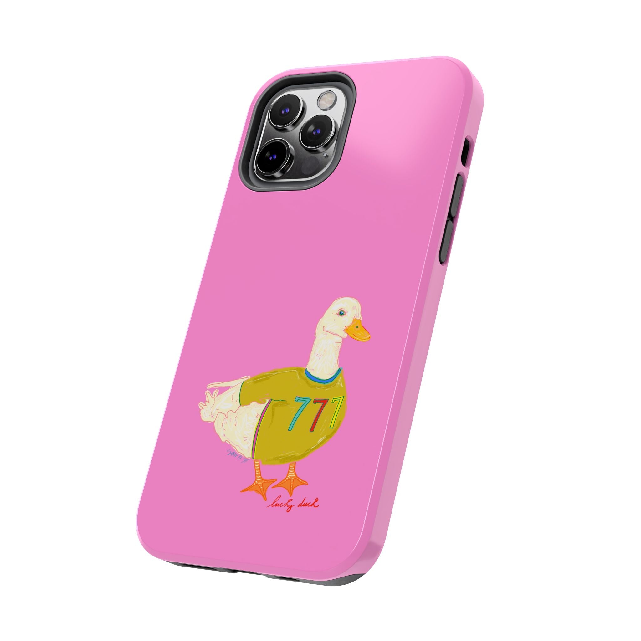 Pink Lucky Duck Phone Case