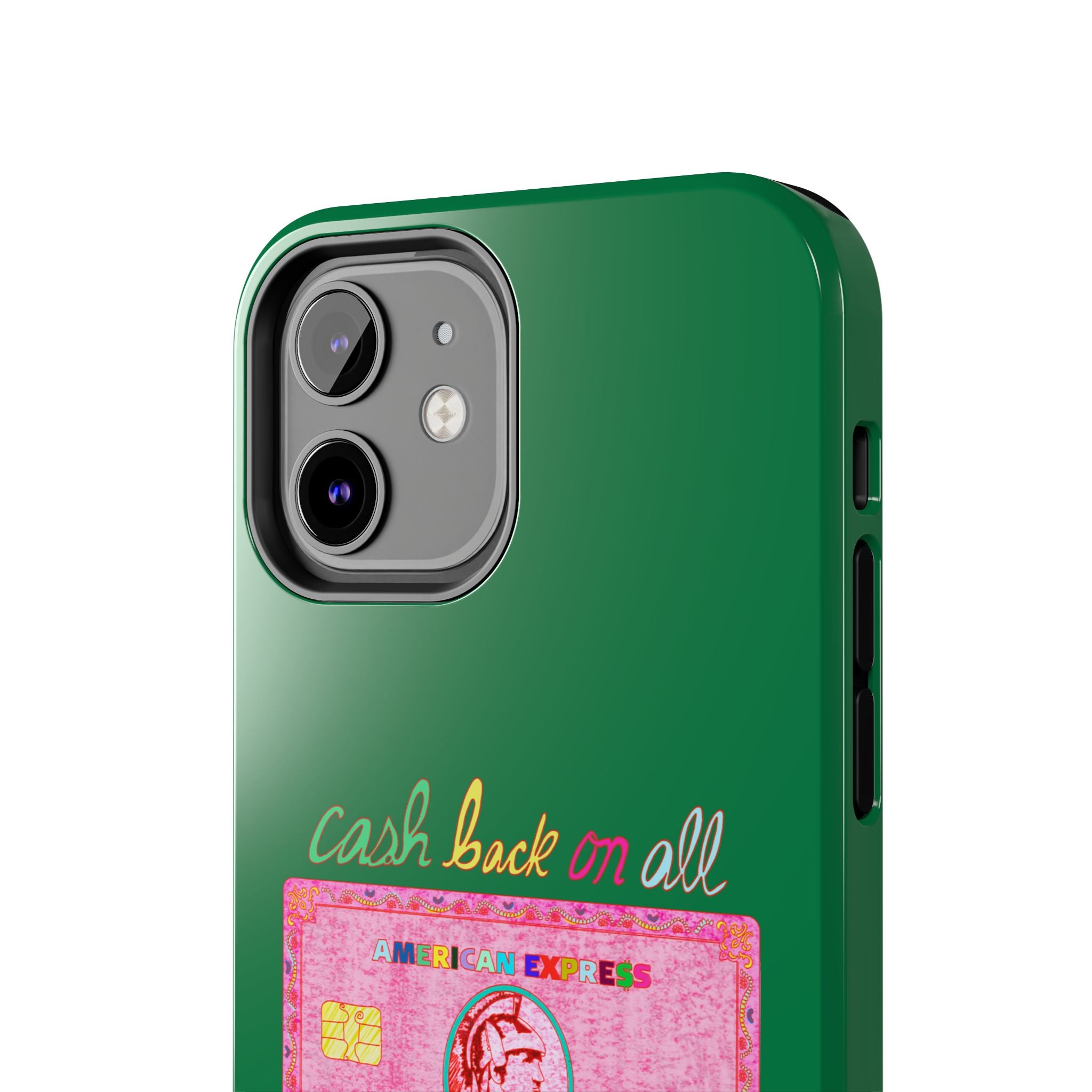 The PINK Card Green Phone Case