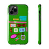 What's in My Bag Green Phone Case