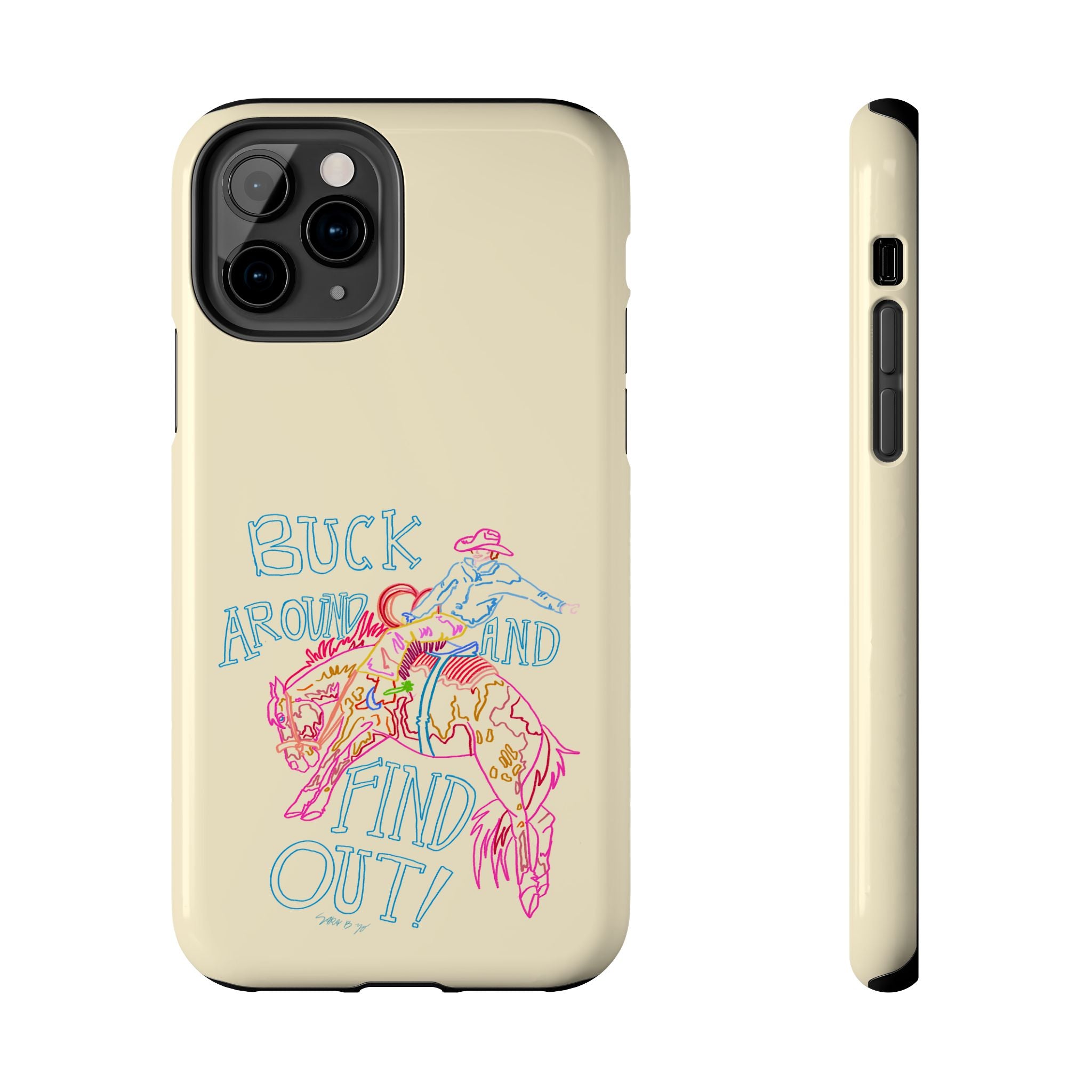 Beige Buck Around Phone Case