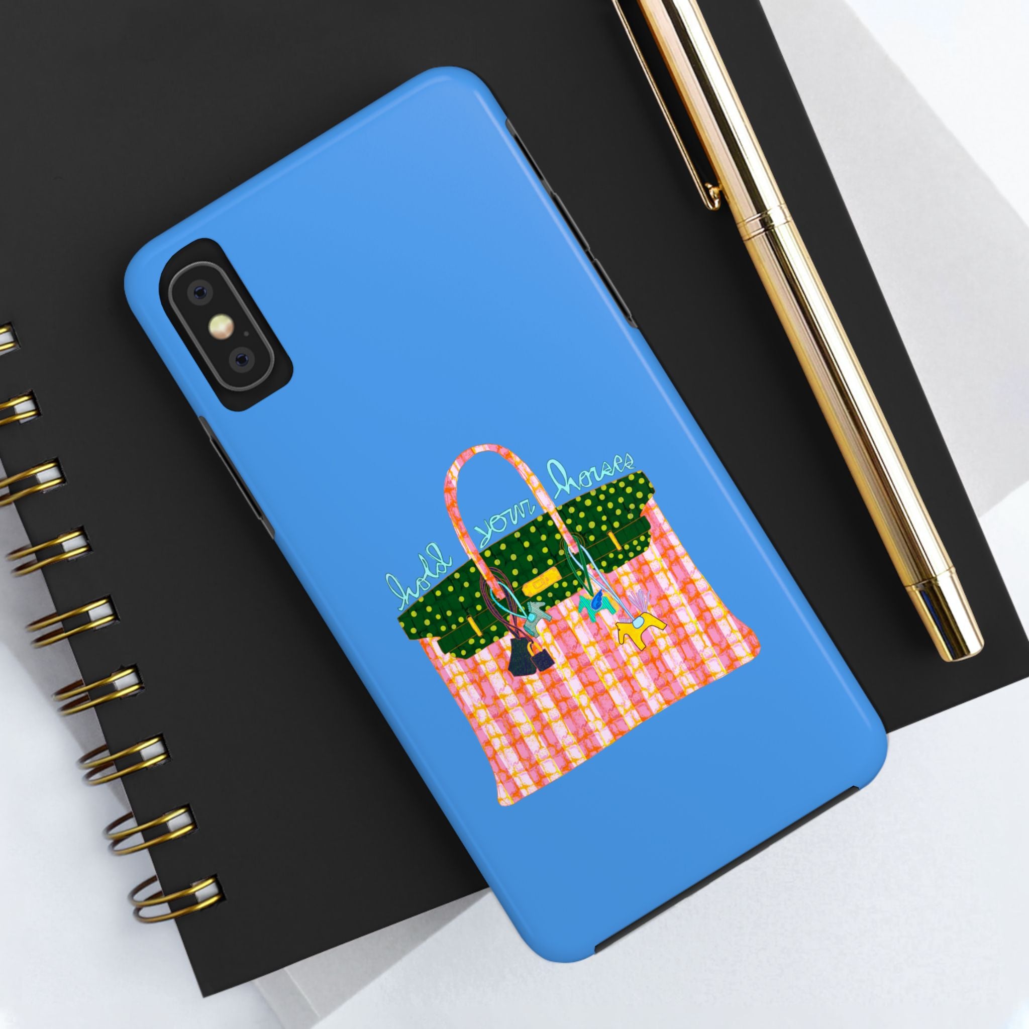 Hold Your Horses Blue Phone Case