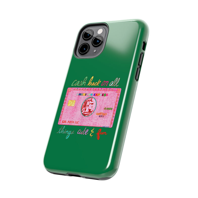 The PINK Card Green Phone Case