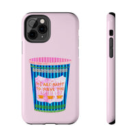 New York Coffee Cup Pink Phone Case