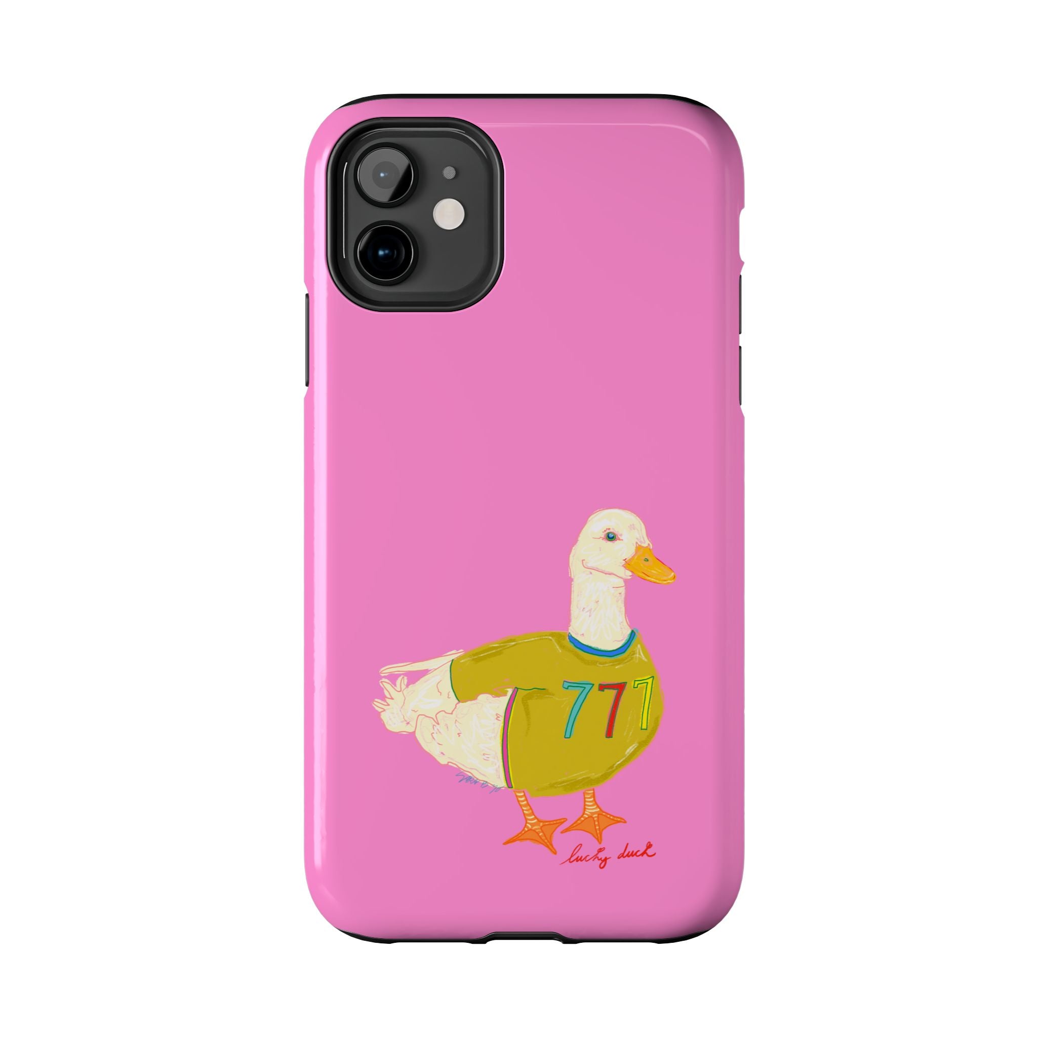 Pink Lucky Duck Phone Case