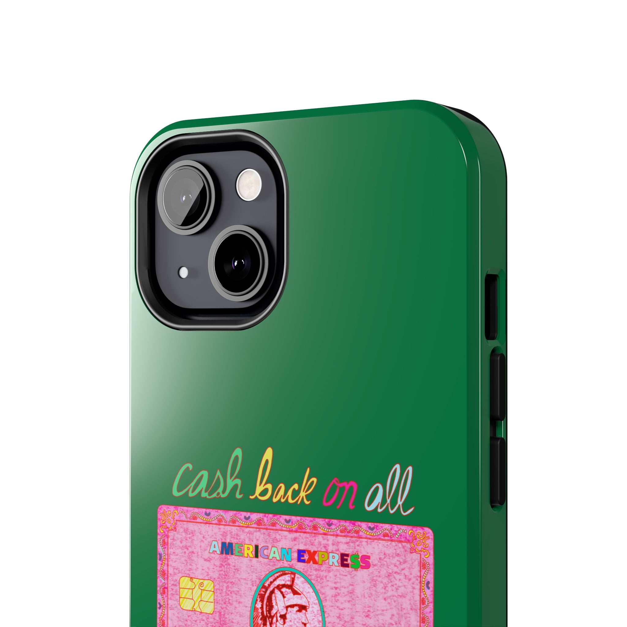 The PINK Card Green Phone Case