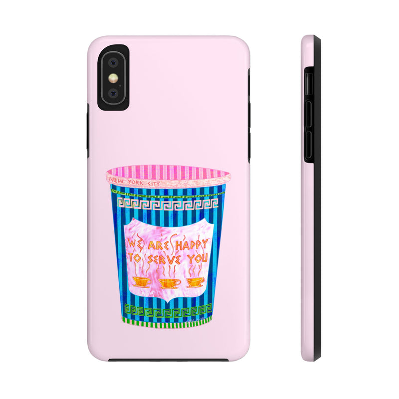 New York Coffee Cup Pink Phone Case