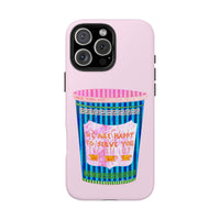 New York Coffee Cup Pink Phone Case