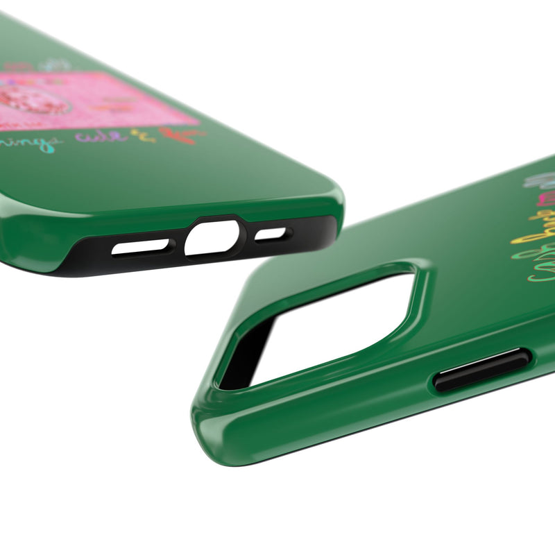 The PINK Card Green Phone Case