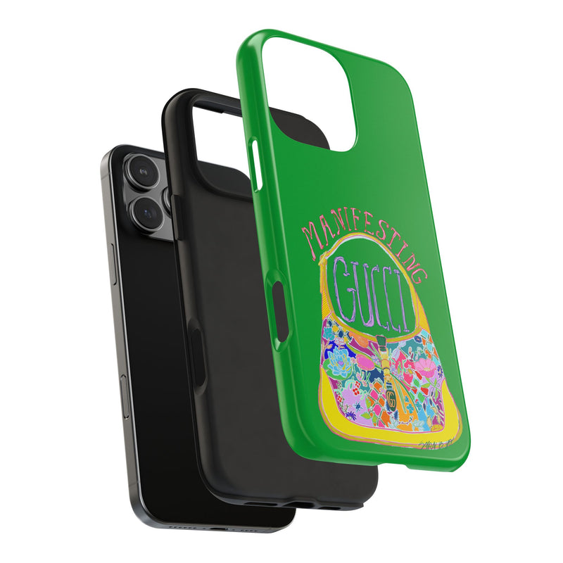 Manifesting Gucci Phone Case Green