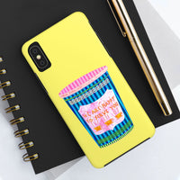 New York Coffee Cup Yellow Phone Case