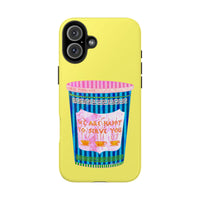 New York Coffee Cup Yellow Phone Case