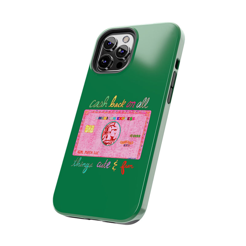 The PINK Card Green Phone Case