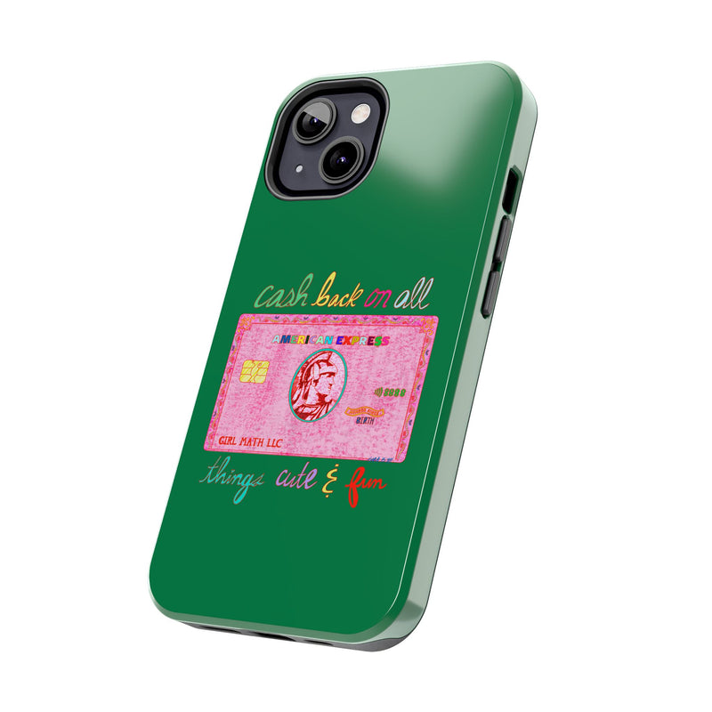 The PINK Card Green Phone Case