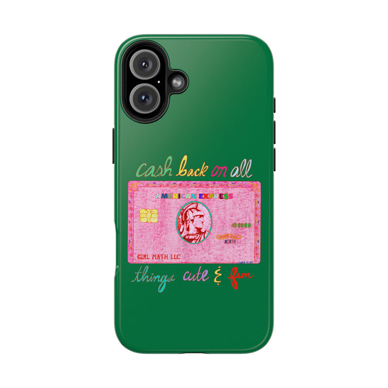 The PINK Card Green Phone Case