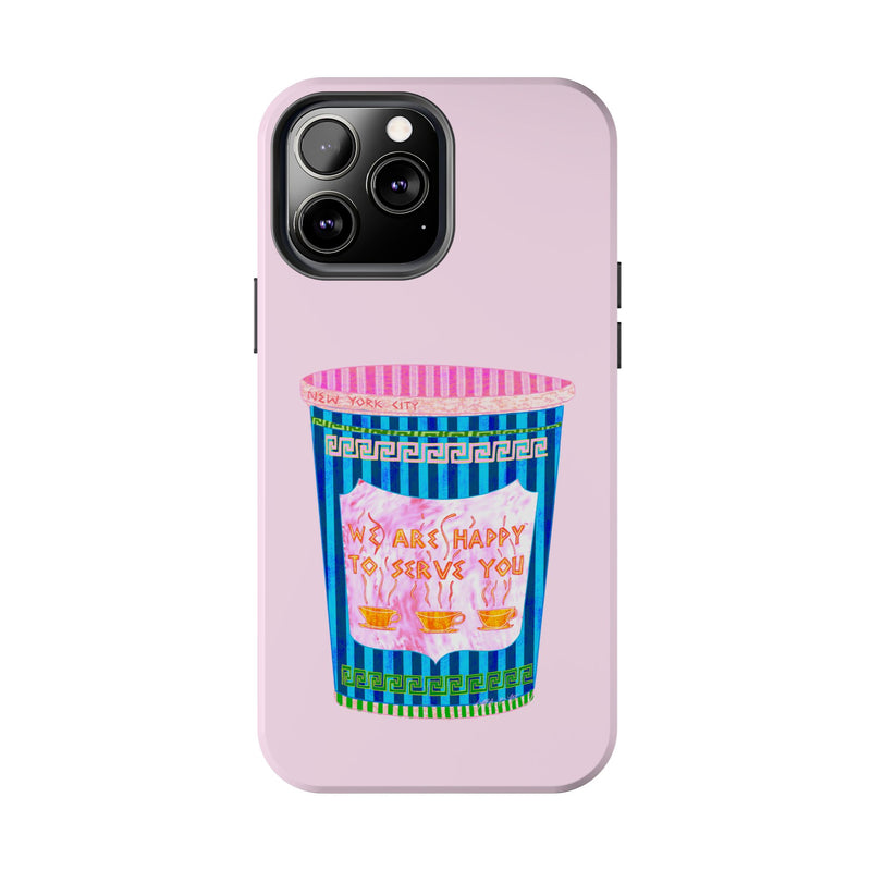 New York Coffee Cup Pink Phone Case