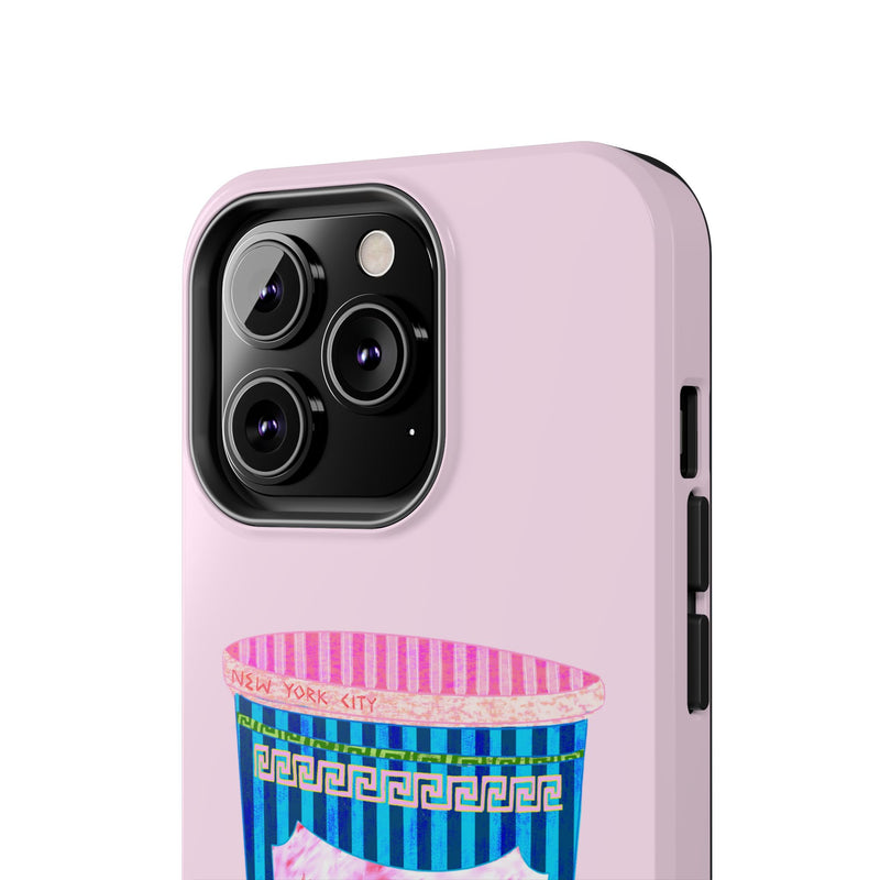 New York Coffee Cup Pink Phone Case