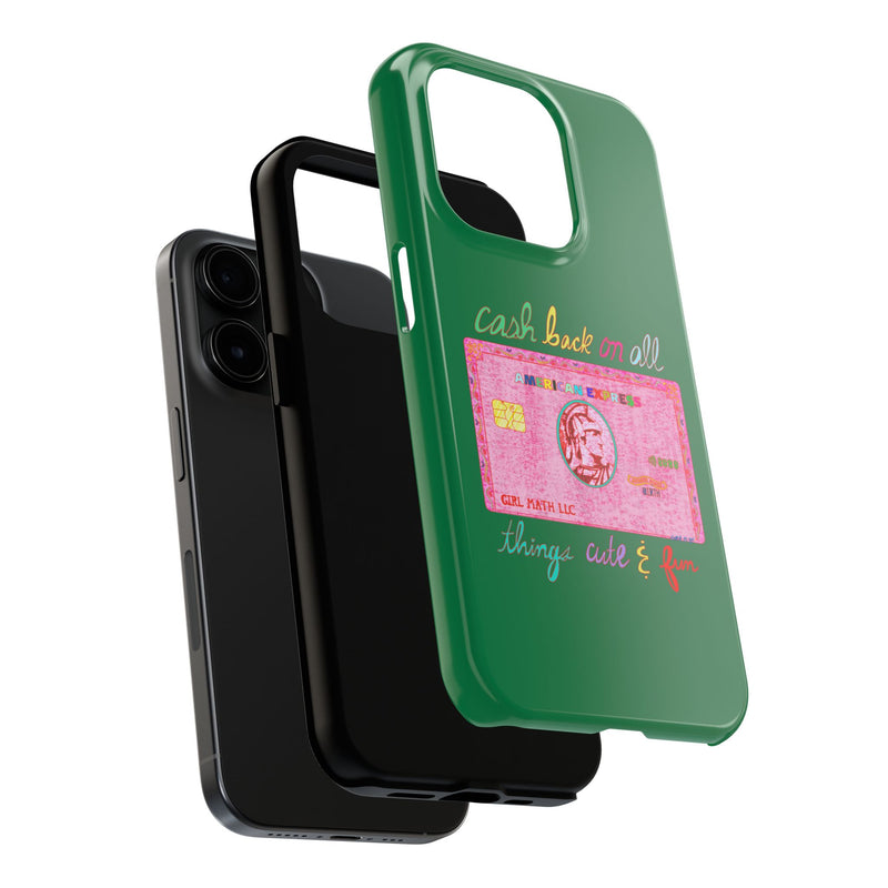 The PINK Card Green Phone Case