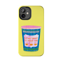 New York Coffee Cup Yellow Phone Case