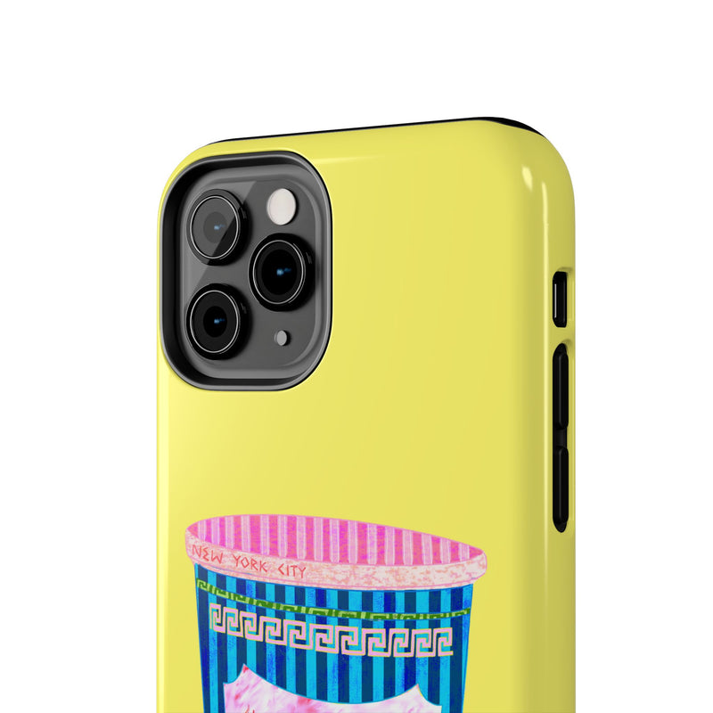 New York Coffee Cup Yellow Phone Case