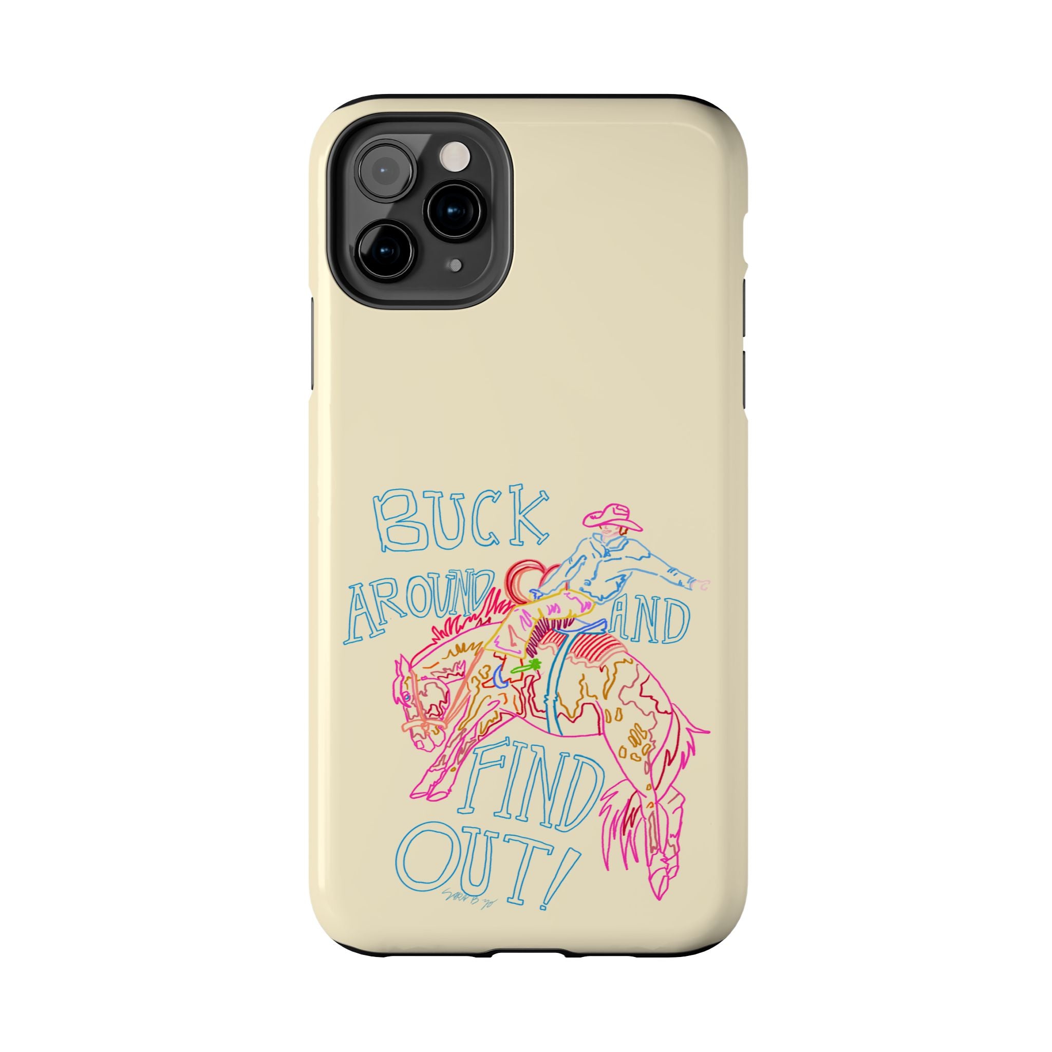 Beige Buck Around Phone Case