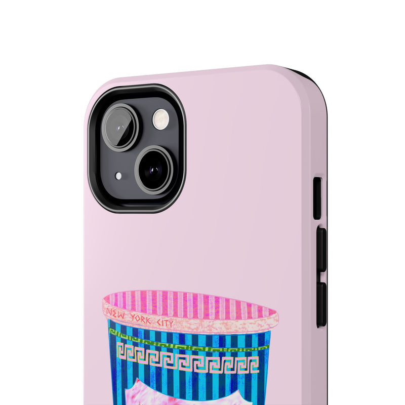 New York Coffee Cup Pink Phone Case