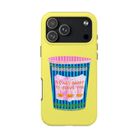 New York Coffee Cup Yellow Phone Case