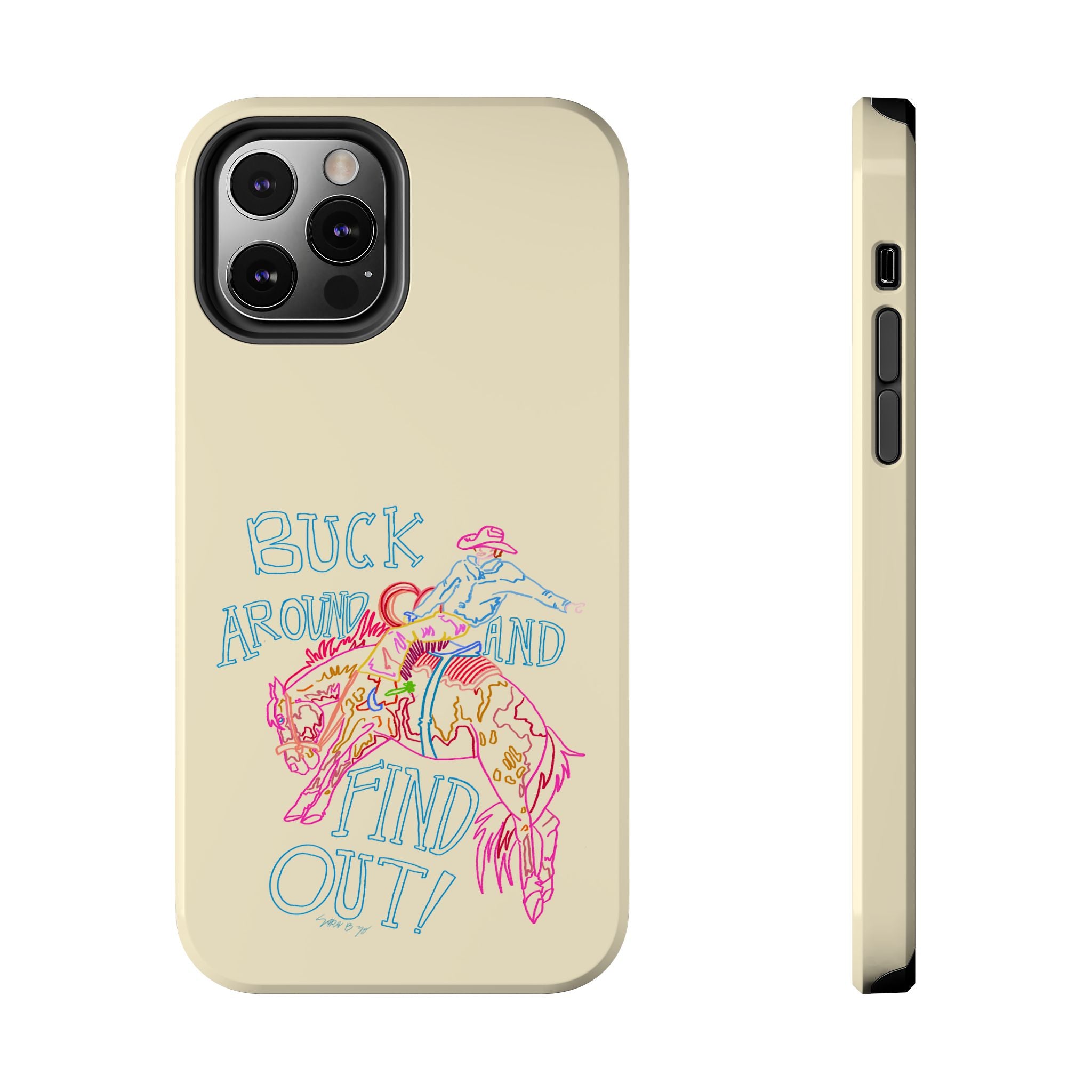 Beige Buck Around Phone Case