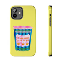 New York Coffee Cup Yellow Phone Case