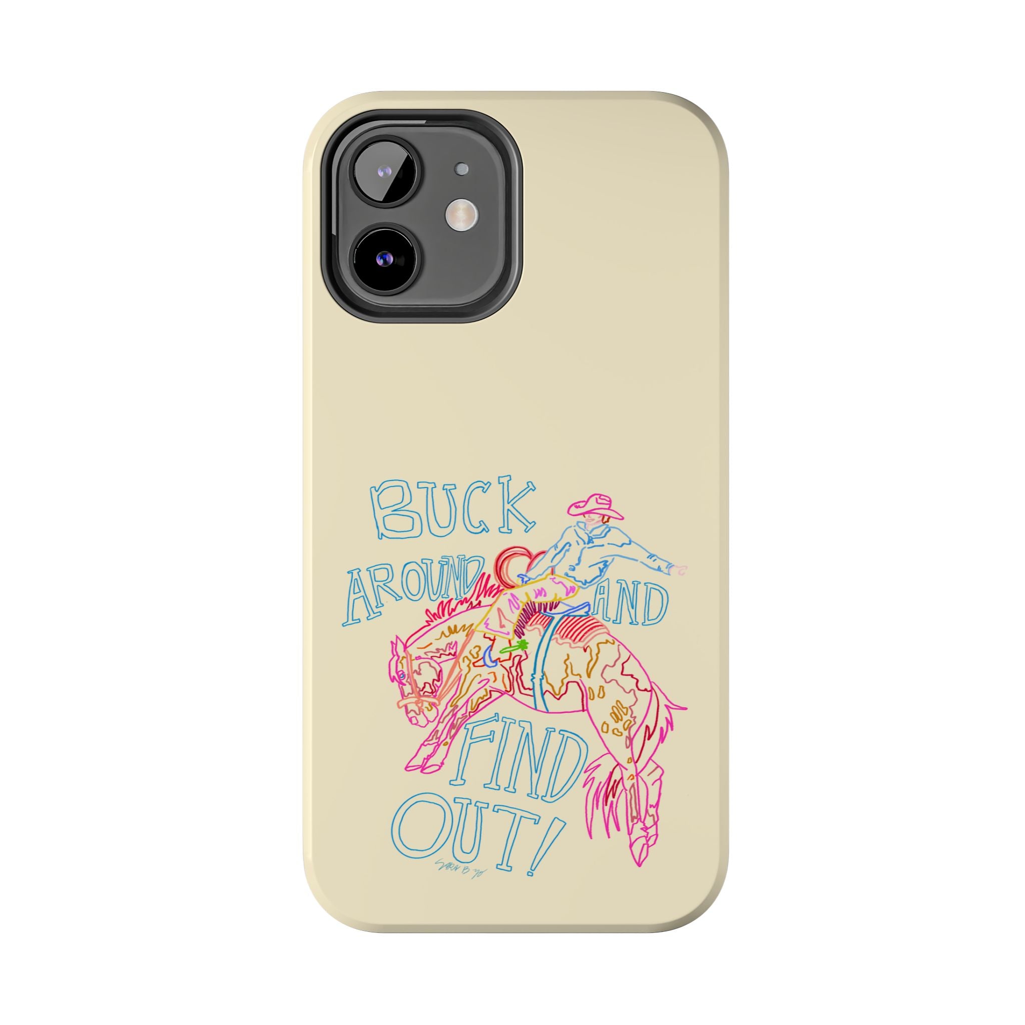 Beige Buck Around Phone Case