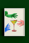 Hand Me That Martini - Art Poster Print